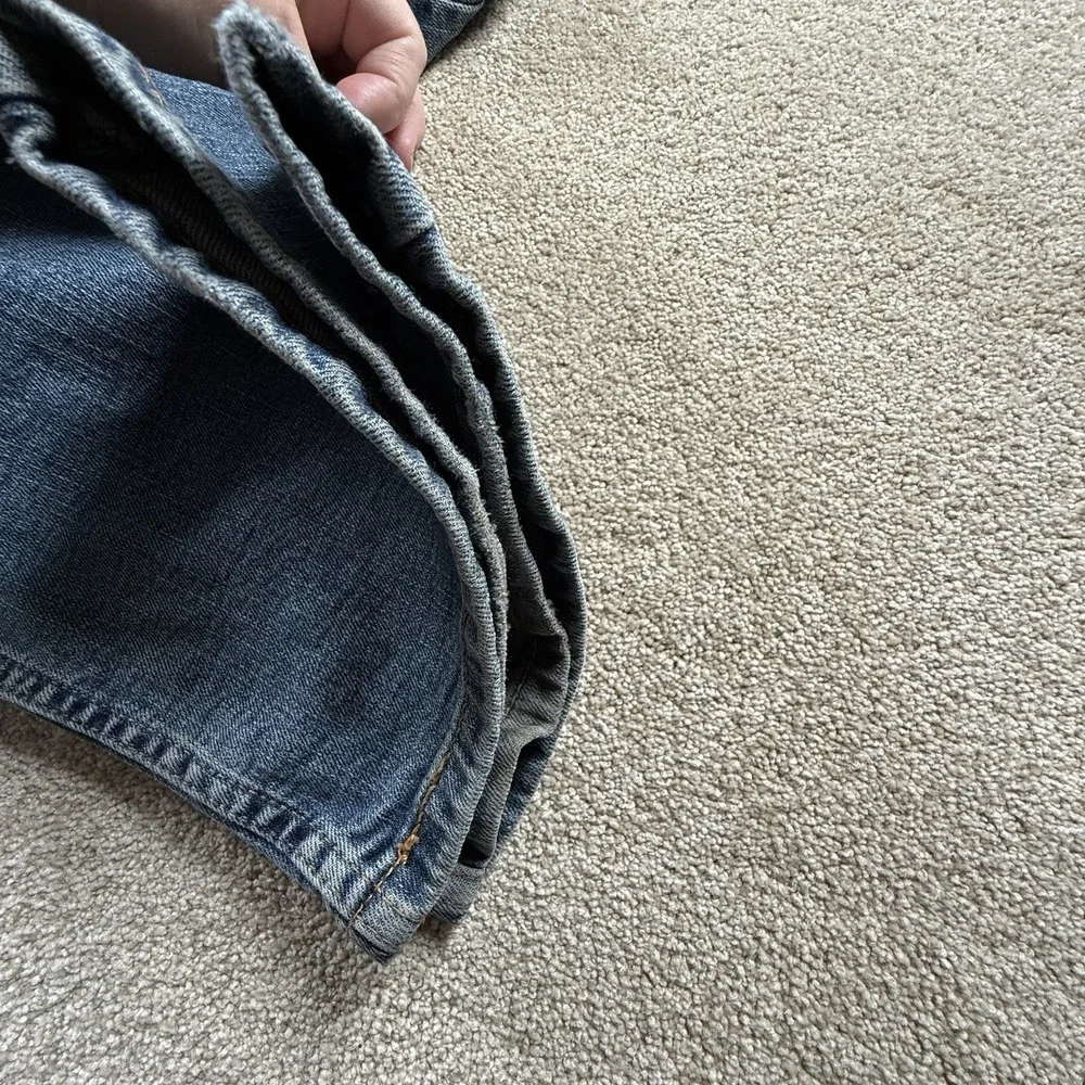 Levi's 505 Regular Fit Jeans Mens 40X32 Blue Denim Dark Wash Straight‎
